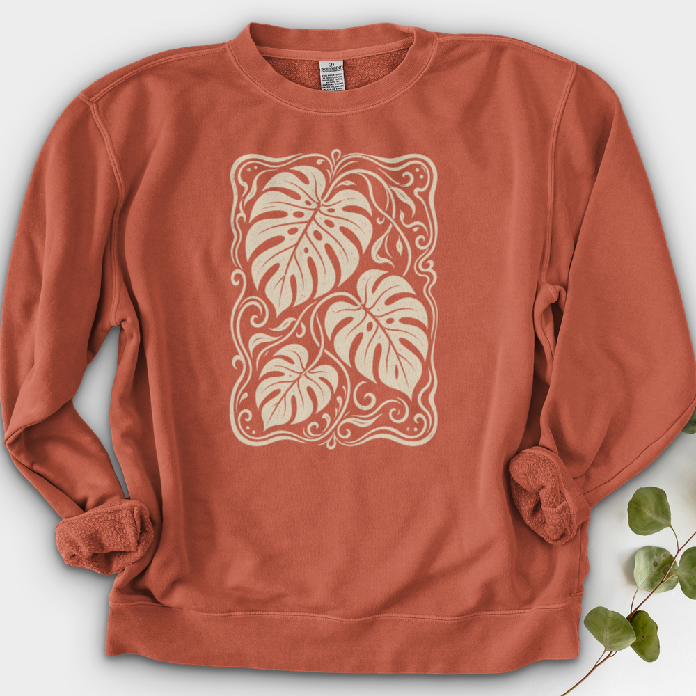 Monstera Whimsy Crewneck