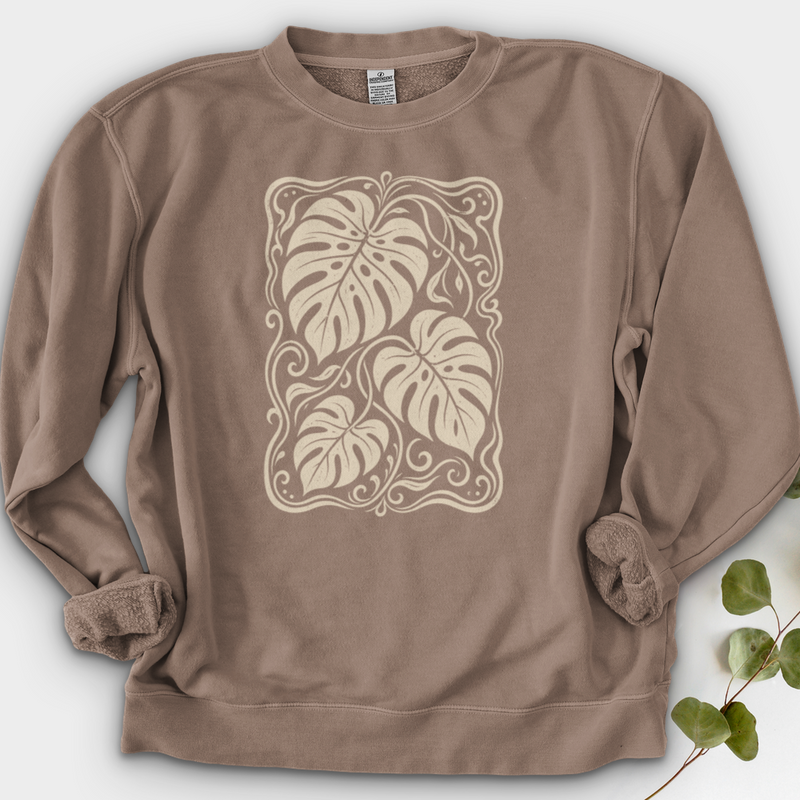 Monstera Whimsy Crewneck