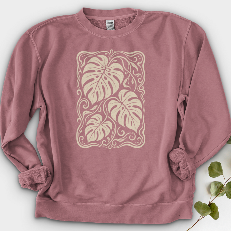 Monstera Whimsy Crewneck