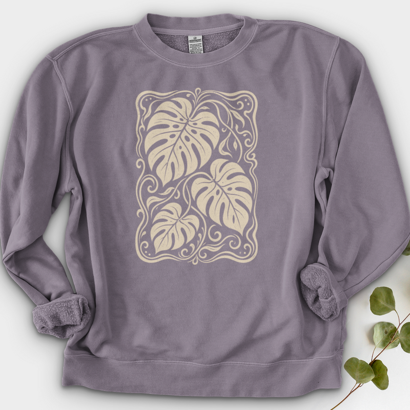 Monstera Whimsy Crewneck