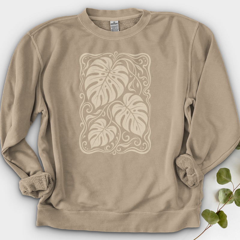 Monstera Whimsy Crewneck