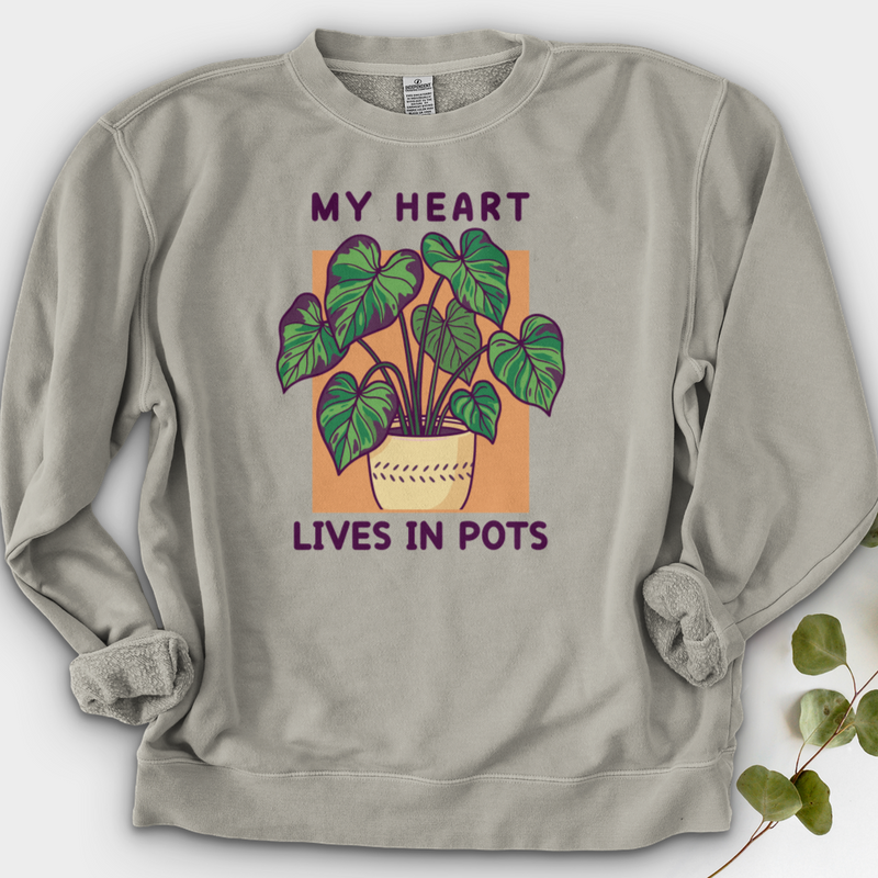 My Heart Lives in Pots Crewneck