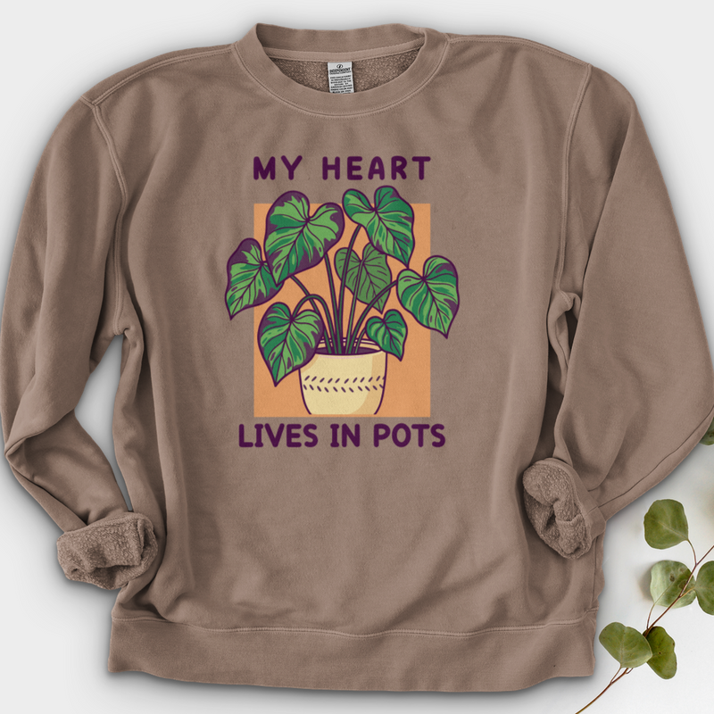 My Heart Lives in Pots Crewneck