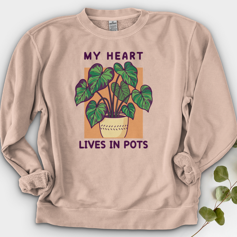 My Heart Lives in Pots Crewneck