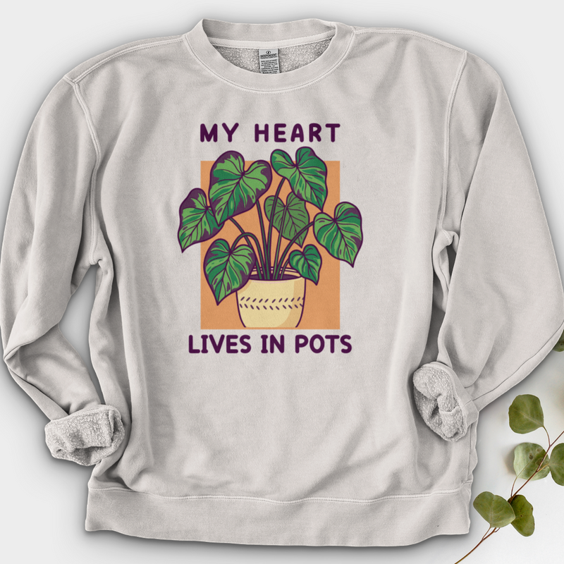 My Heart Lives in Pots Crewneck