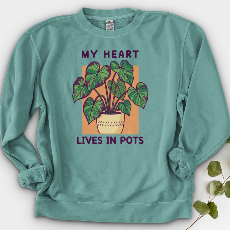 My Heart Lives in Pots Crewneck