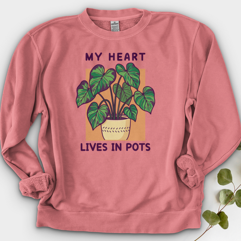 My Heart Lives in Pots Crewneck