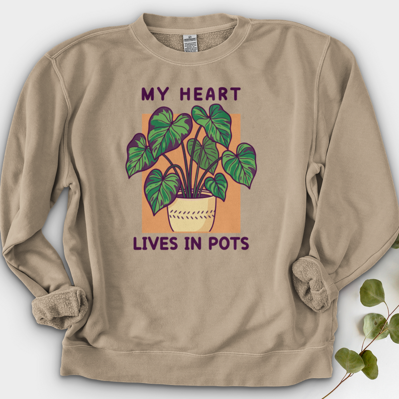 My Heart Lives in Pots Crewneck