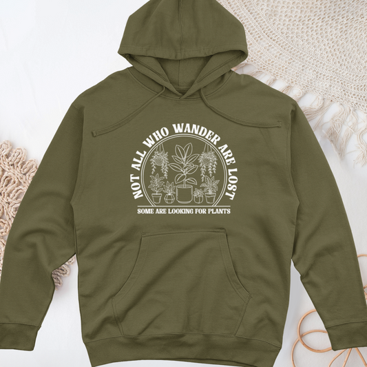 Not All Who Wander are Lost Midweight Hooded Sweatshirt