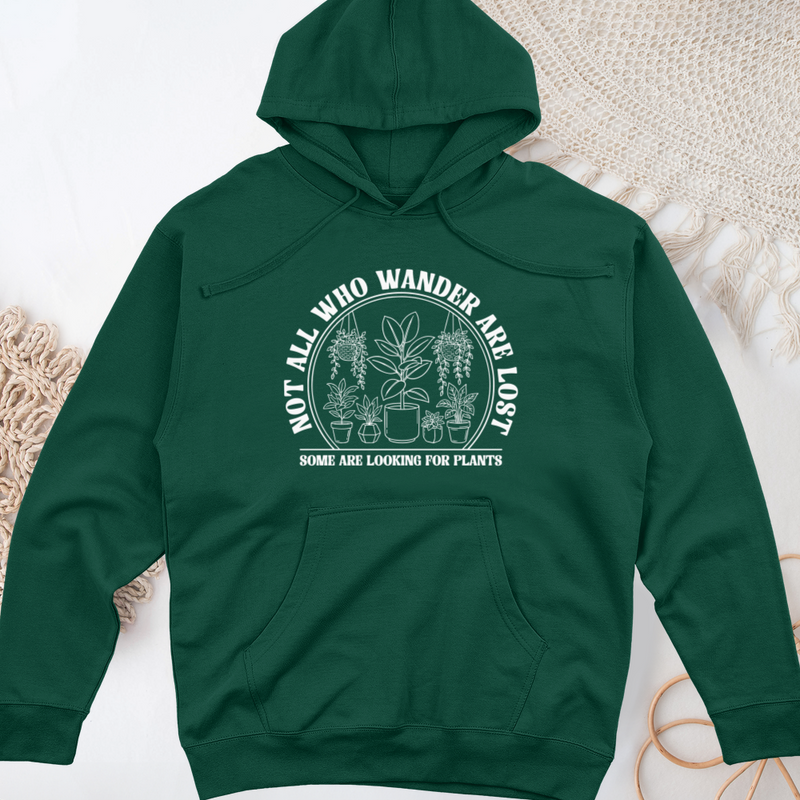 Not All Who Wander are Lost Midweight Hooded Sweatshirt