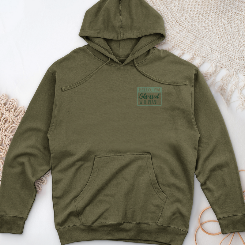 Obsessed With Plants Midweight Hooded Sweatshirt