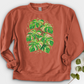 Pink Monstera Crewneck