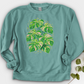Pink Monstera Crewneck