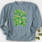 Pink Monstera Crewneck