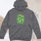 Pink Monstera Midweight Hooded Sweatshirt