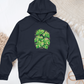 Pink Monstera Midweight Hooded Sweatshirt