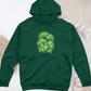 Pink Monstera Midweight Hooded Sweatshirt