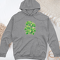 Pink Monstera Midweight Hooded Sweatshirt