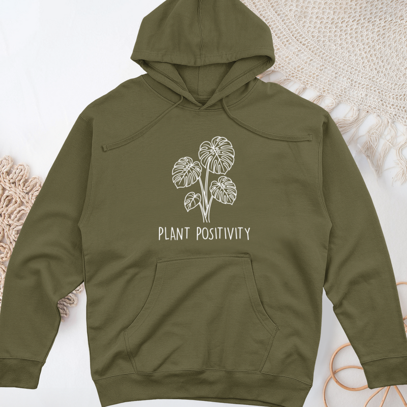 Plant Positivity Midweight Hooded Sweatshirt
