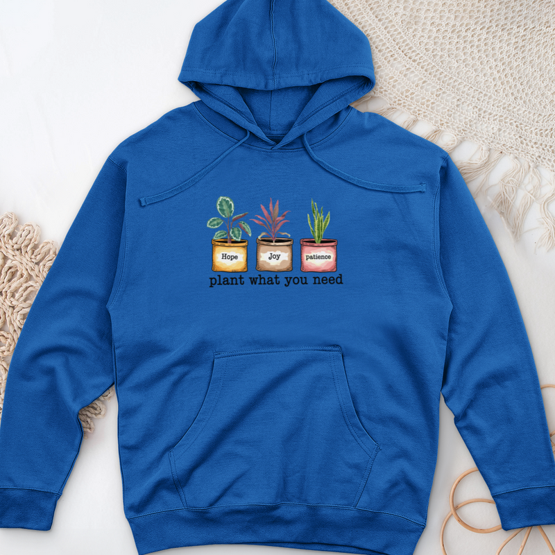 Plant What You Need Midweight Hooded Sweatshirt