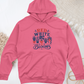 Red White Blooms Midweight Hooded Sweatshirt