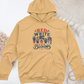 Red White Blooms Midweight Hooded Sweatshirt