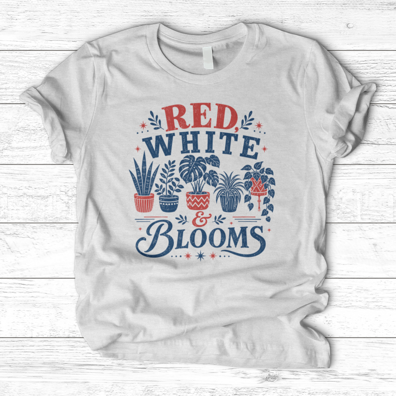 Red White Blooms T-Shirt