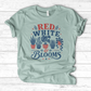 Red White Blooms T-Shirt
