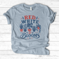 Red White Blooms T-Shirt
