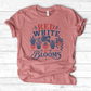Red White Blooms T-Shirt