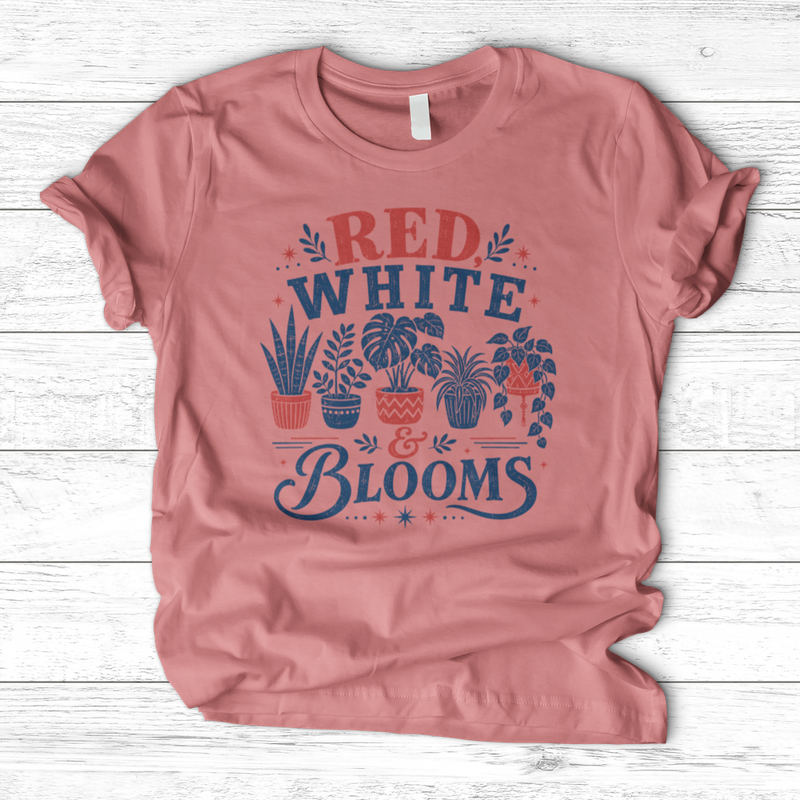 Red White Blooms T-Shirt