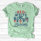 Red White Blooms T-Shirt