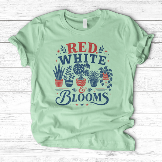 Red White Blooms T-Shirt