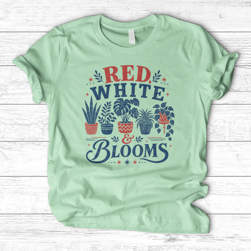 Red White Blooms T-Shirt