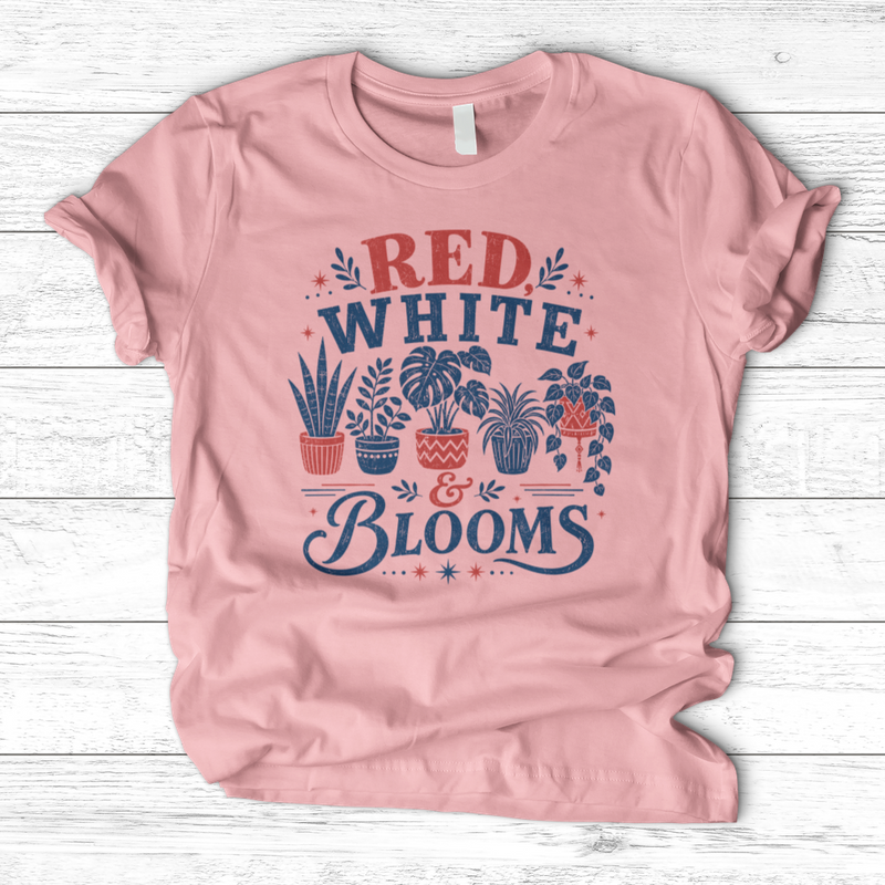 Red White Blooms T-Shirt