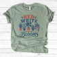 Red White Blooms T-Shirt