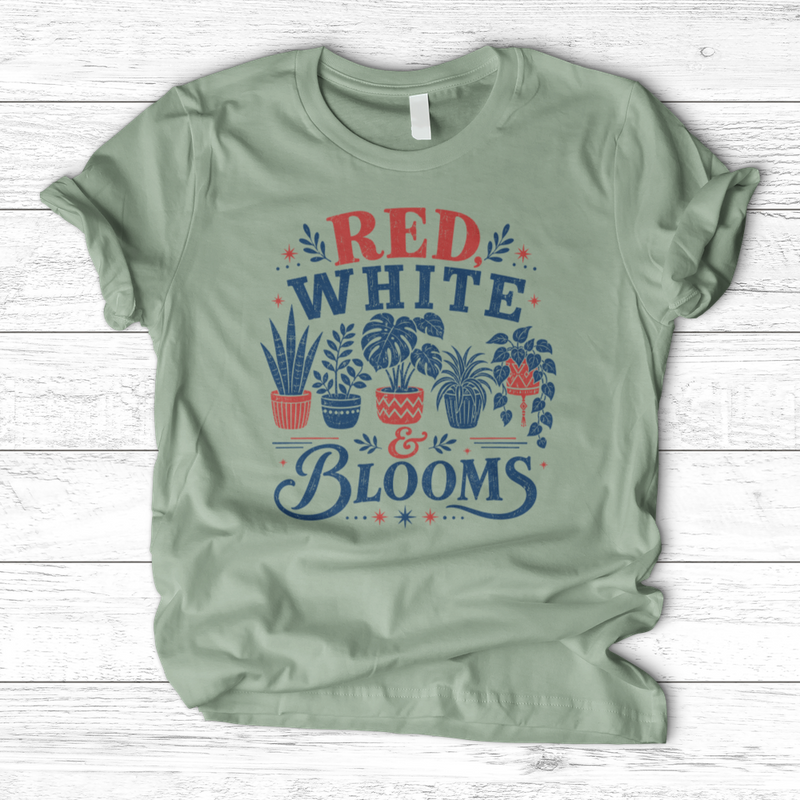 Red White Blooms T-Shirt