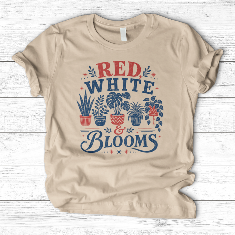 Red White Blooms T-Shirt