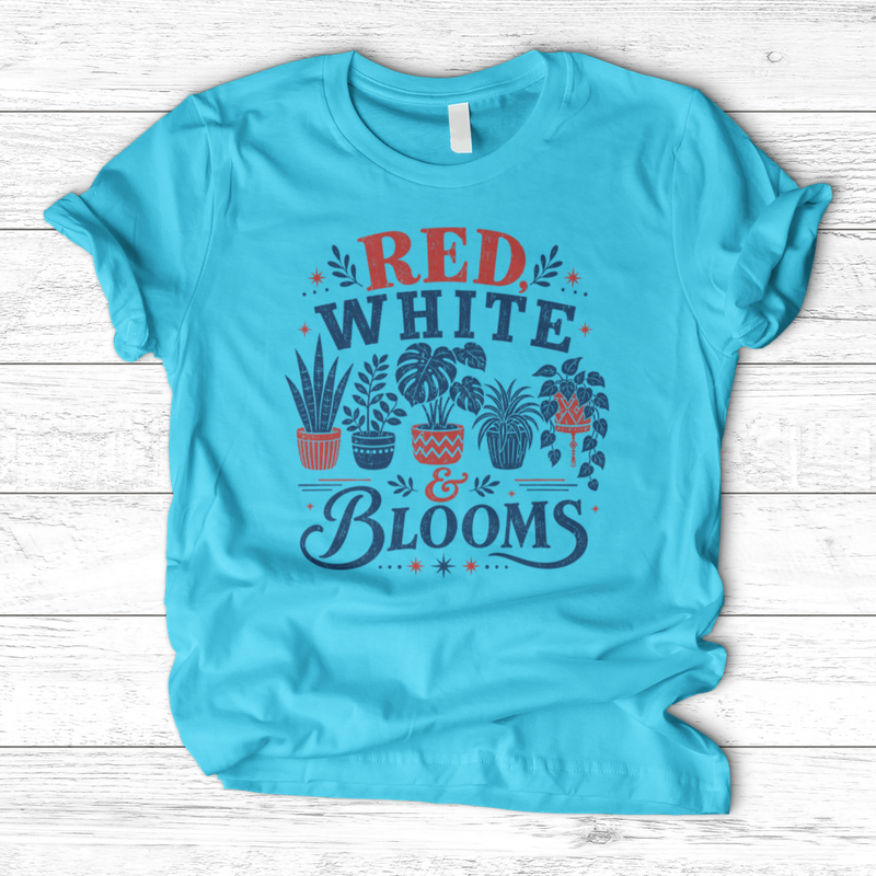 Red White Blooms T-Shirt