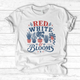 Red White Blooms T-Shirt