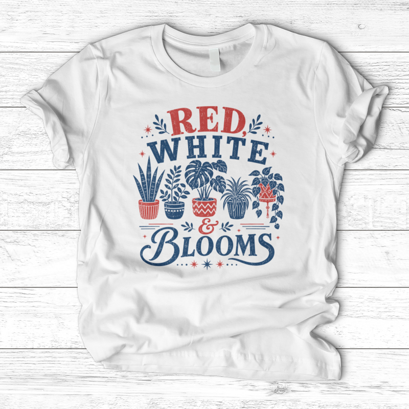 Red White Blooms T-Shirt