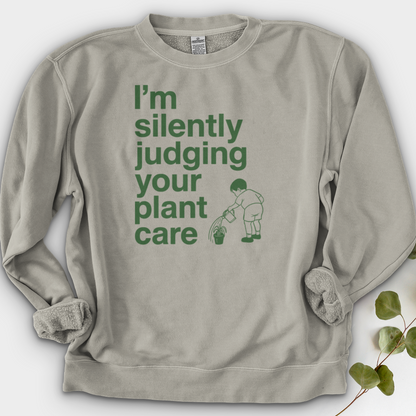 Silently Judging Your Plant Care Crewneck