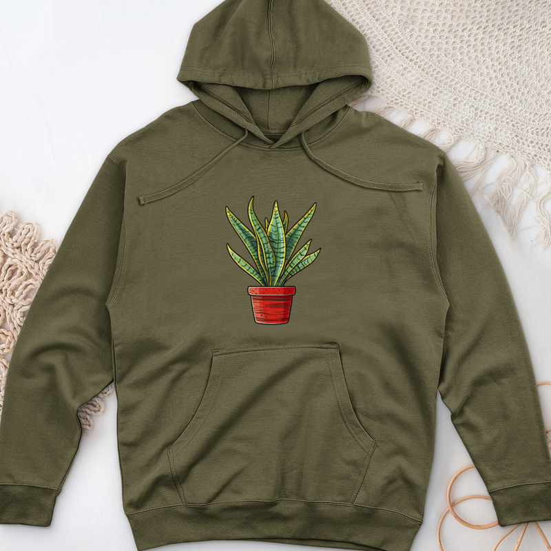 Snake Plant 2 Midweight Hooded Sweatshirt