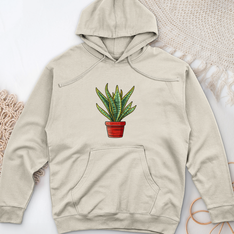 Snake Plant 2 Midweight Hooded Sweatshirt