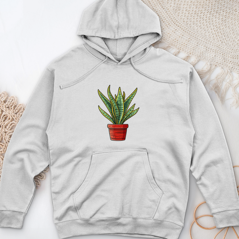Snake Plant 2 Midweight Hooded Sweatshirt
