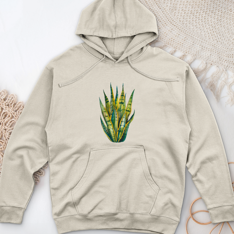 Snake Plant 3 Midweight Hooded Sweatshirt