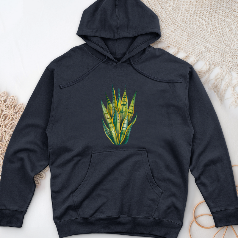 Snake Plant 3 Midweight Hooded Sweatshirt
