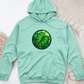 Stained Glass Monstera Leaf Midweight Hooded Sweatshirt
