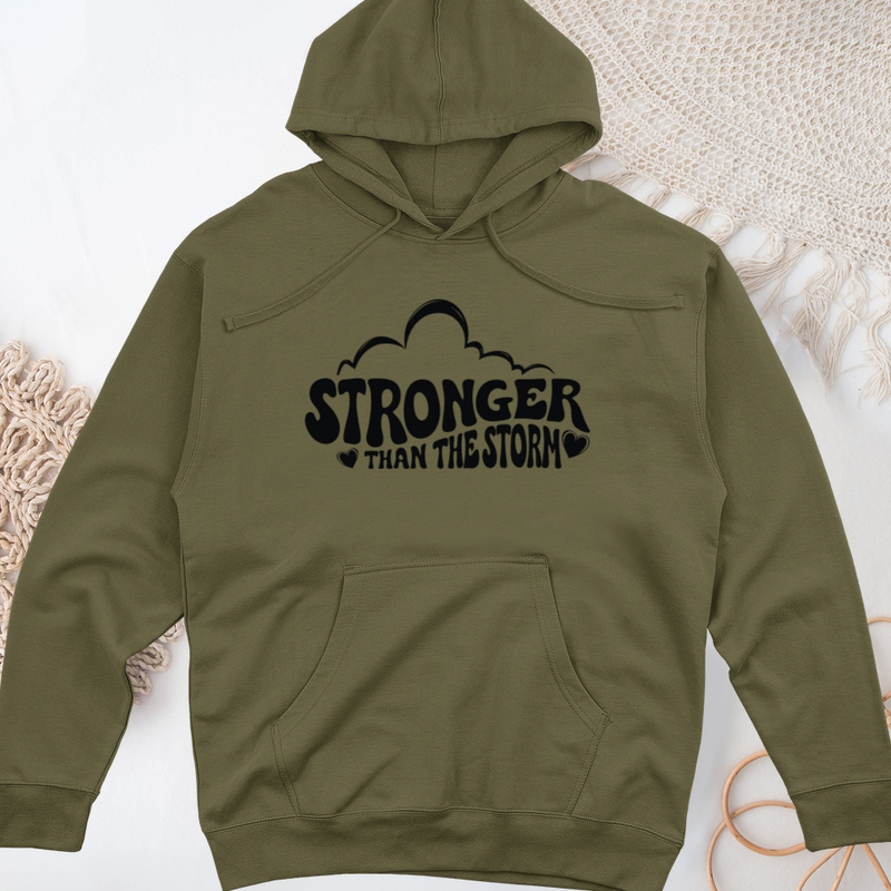 Stronger Than The Storm Midweight Hooded Sweatshirt