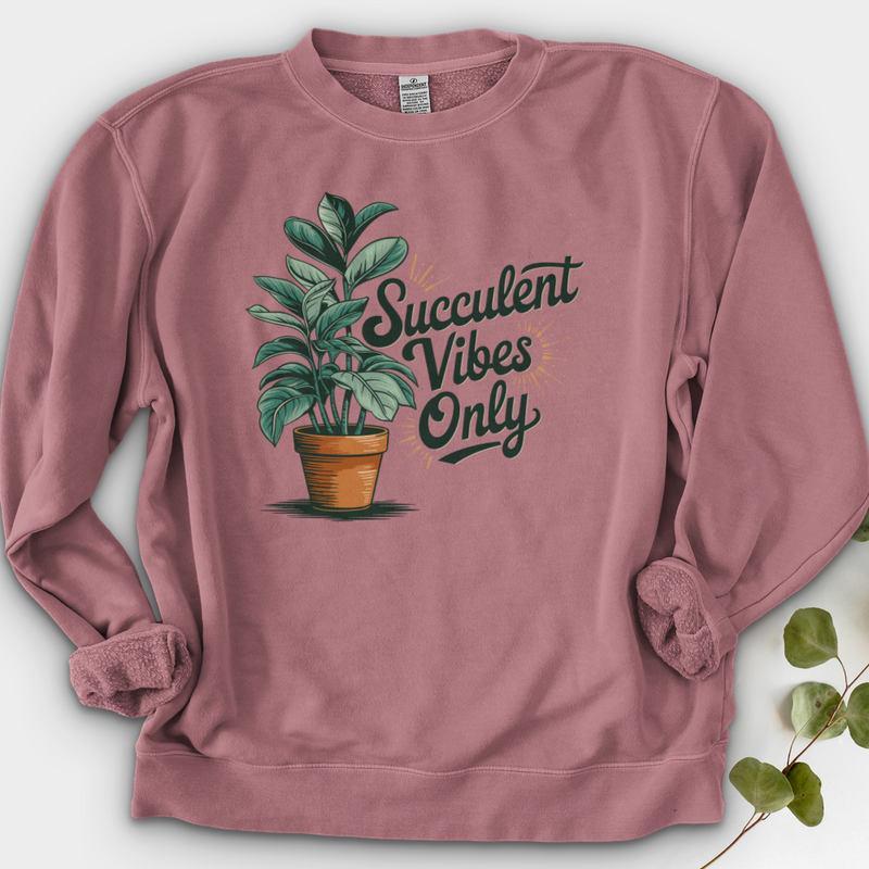 Succulent Vibes Only Crewneck